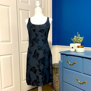 Banana Republic Blue & Black Dress Size 8